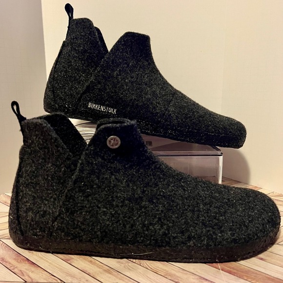 Birkenstock Andermatt High Slipper US 10 EU 43 Regular Anthracite Wool Shearling main image 12
